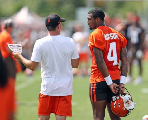 Cleveland Browns head coach Kevin Stefanski and Deshaun Watson didnt have much success in 2022.  Watson had seven TD passes vs. five interceptions in his six games. He was sacked 20 times and the offense scored only eight TDs.