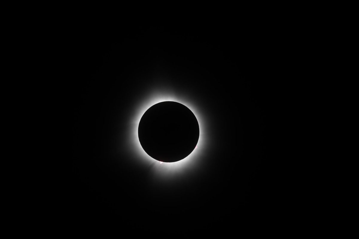 Solar Eclipse during total eclipse on April 8, 2024.