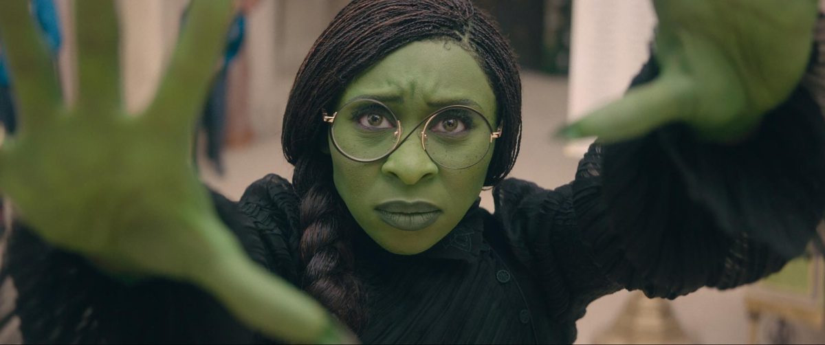 Cynthia Erivo as Elphaba in "Wicked," 
directed by Jon M. Chu.