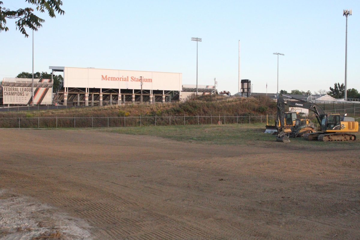 New throwing circles are under  construction, which will enhance athletic facilities for the  track and field team. 
