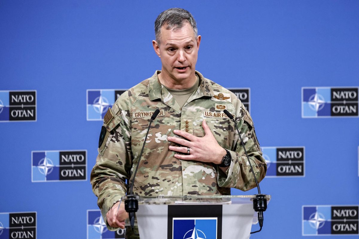  NATO Supreme Allied Commander Europe [SACEUR] General Alexus G. Grynkewich speaks during a press conference on the violation of Polish 
airspace by Russian drones, at the NATO headquarters in Brussels on Sept. 12, 2025. NATO will strengthen the defense of its eastern flank, following the intrusion  of Russian drones into Polish airspace this week, announced NATO Secretary on Sept. 12.
