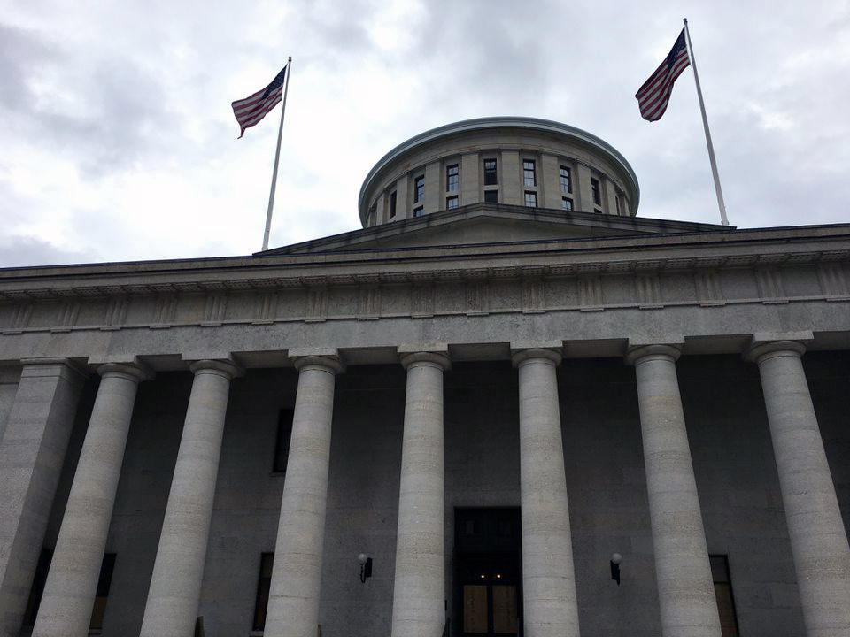 The Ohio Statehouse from the west lawn on Friday, May 29, 2020. In an editorial today, the editorial board of The Plain Dealer and cleveland.com calls for extensive reforms to brake the power of dark money and deep-pocketed corporations on state policy and laws.